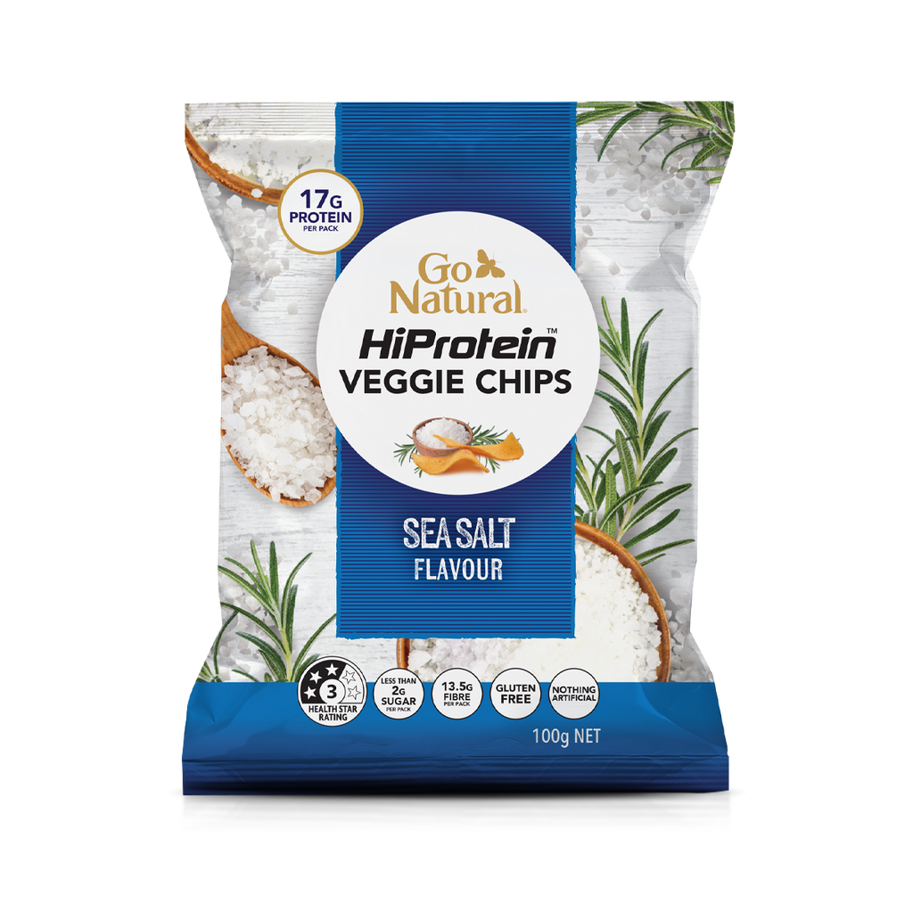 HiProtein Chips - Sea Salt Flavour 100g - MINIMUM ORDER QTY 5 x 100g