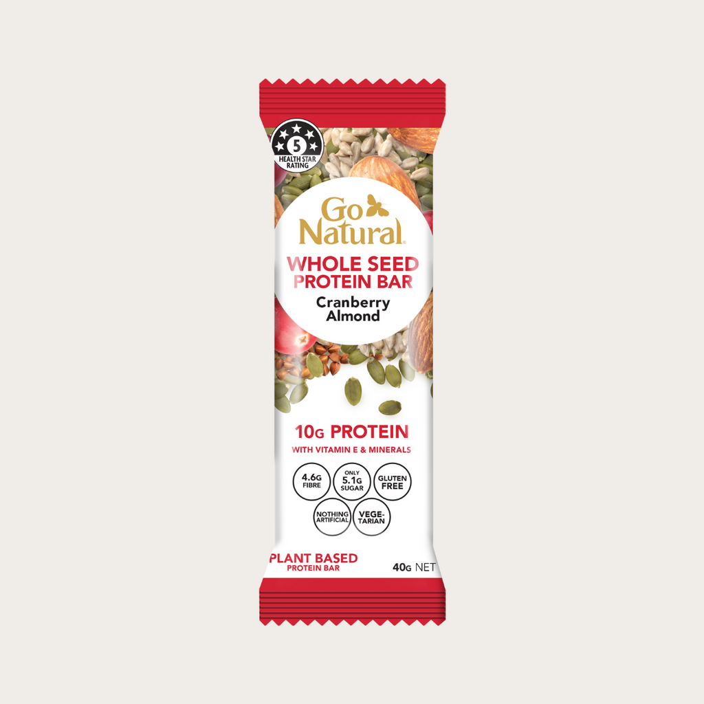 WHOLE SEED PROTEIN BAR CRANBERRY ALMOND 16 x 40g